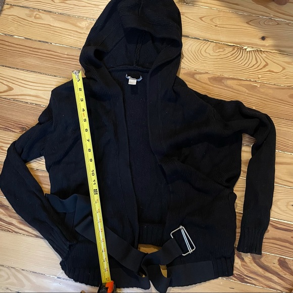 SLVR by Adidas cardigan sweater w belt and hood - Picture 7 of 7